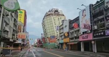 Terremotos en Taiwán provocaron el derrumbe parcial de varios edificios