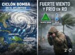Ciclón bomba: frente frío y lluvia seguirán incidiendo en RD